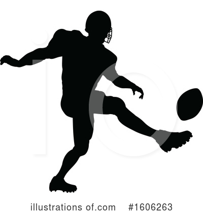 Royalty-Free (RF) Football Player Clipart Illustration by AtStockIllustration - Stock Sample #1606263