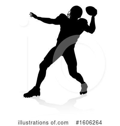 Royalty-Free (RF) Football Player Clipart Illustration by AtStockIllustration - Stock Sample #1606264