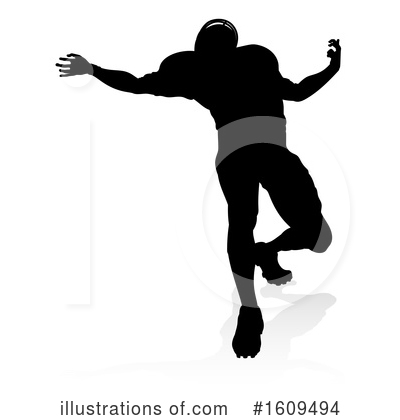 Royalty-Free (RF) Football Player Clipart Illustration by AtStockIllustration - Stock Sample #1609494