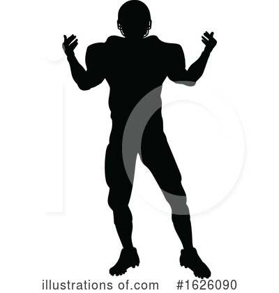 Royalty-Free (RF) Football Player Clipart Illustration by AtStockIllustration - Stock Sample #1626090