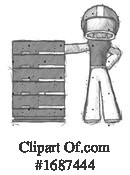 Football Player Clipart #1687444 by Leo Blanchette