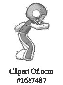 Football Player Clipart #1687487 by Leo Blanchette