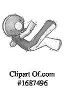 Football Player Clipart #1687496 by Leo Blanchette