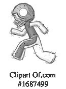 Football Player Clipart #1687499 by Leo Blanchette