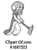 Football Player Clipart #1687525 by Leo Blanchette