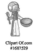 Football Player Clipart #1687529 by Leo Blanchette