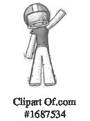 Football Player Clipart #1687534 by Leo Blanchette