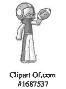 Football Player Clipart #1687537 by Leo Blanchette