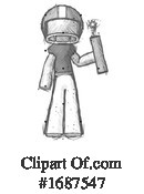 Football Player Clipart #1687547 by Leo Blanchette