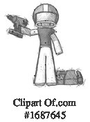 Football Player Clipart #1687645 by Leo Blanchette