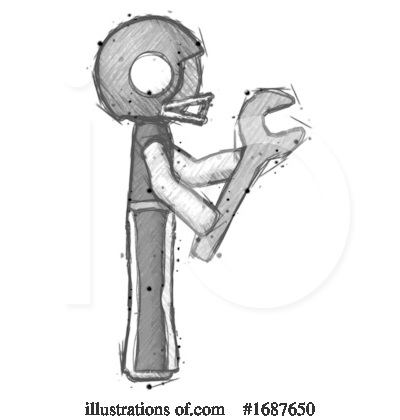 Royalty-Free (RF) Football Player Clipart Illustration by Leo Blanchette - Stock Sample #1687650