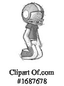 Football Player Clipart #1687678 by Leo Blanchette