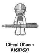 Football Player Clipart #1687697 by Leo Blanchette