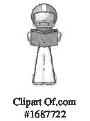 Football Player Clipart #1687722 by Leo Blanchette
