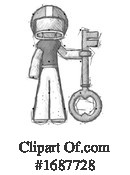 Football Player Clipart #1687728 by Leo Blanchette