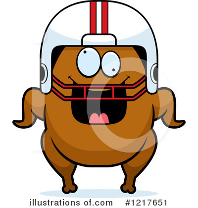 Royalty-Free (RF) Football Turkey Clipart Illustration by Cory Thoman - Stock Sample #1217651