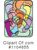 Footprint Clipart #1104655 by David Rey