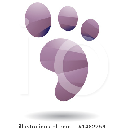 Royalty-Free (RF) Footprint Clipart Illustration by cidepix - Stock Sample #1482256