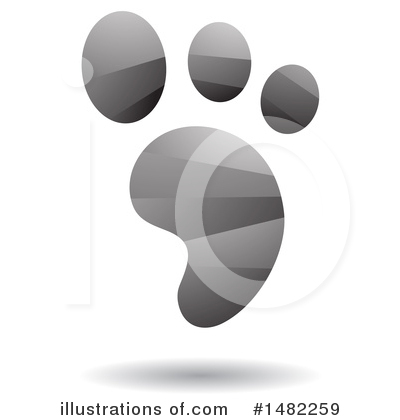 Royalty-Free (RF) Footprint Clipart Illustration by cidepix - Stock Sample #1482259