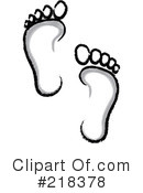 Footprints Clipart #218378 by Pams Clipart