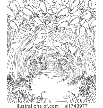 Royalty-Free (RF) Forest Clipart Illustration by AtStockIllustration - Stock Sample #1743977