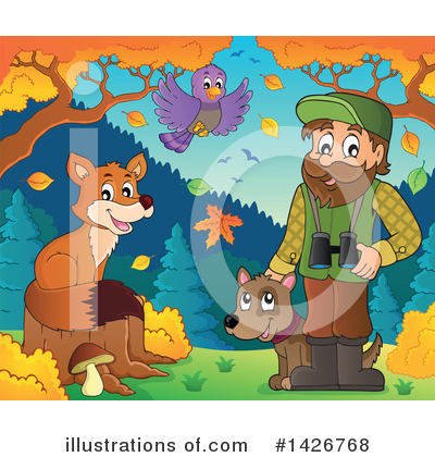 Royalty-Free (RF) Forester Clipart Illustration by visekart - Stock Sample #1426768