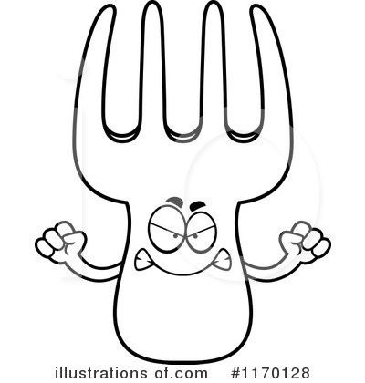 Royalty-Free (RF) Fork Clipart Illustration by Cory Thoman - Stock Sample #1170128