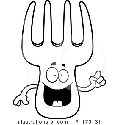 Royalty-Free (RF) Fork Clipart Illustration by Cory Thoman - Stock Sample #1170131