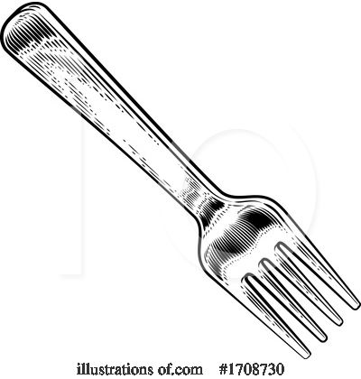 Royalty-Free (RF) Fork Clipart Illustration by AtStockIllustration - Stock Sample #1708730