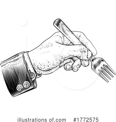 Fork Clipart #1772575 by AtStockIllustration