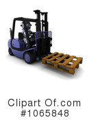 Forklift Clipart #1065848 by KJ Pargeter