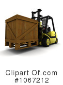 Forklift Clipart #1067212 by KJ Pargeter