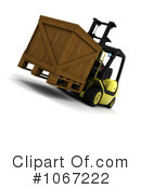 Forklift Clipart #1067222 by KJ Pargeter