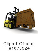 Forklift Clipart #1070324 by KJ Pargeter