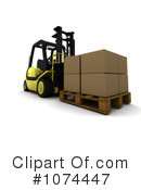 Forklift Clipart #1074447 by KJ Pargeter