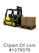 Forklift Clipart #1078375 by KJ Pargeter