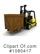 Forklift Clipart #1080417 by KJ Pargeter