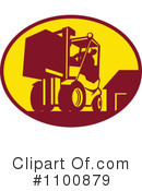 Forklift Clipart #1100879 by patrimonio