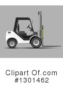 Forklift Clipart #1301462 by vectorace