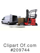 Forklift Clipart #209744 by KJ Pargeter