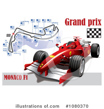 Race Car Clipart #1080370 by Eugene