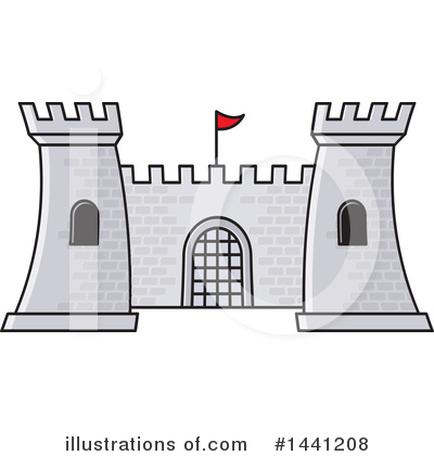 Royalty-Free (RF) Fortress Clipart Illustration by Lal Perera - Stock Sample #1441208