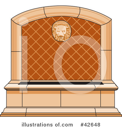 Royalty-Free (RF) Fountain Clipart Illustration by Dennis Holmes Designs - Stock Sample #42648