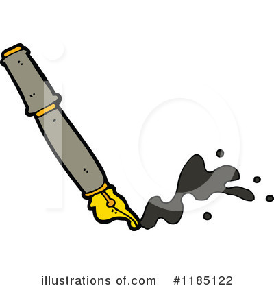 Royalty-Free (RF) Fountain Pen Clipart Illustration by lineartestpilot - Stock Sample #1185122