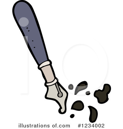 Royalty-Free (RF) Fountain Pen Clipart Illustration by lineartestpilot - Stock Sample #1234002