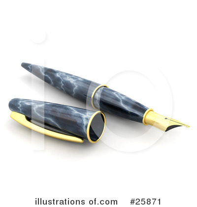 Fountain Pens Clipart #25871 by KJ Pargeter