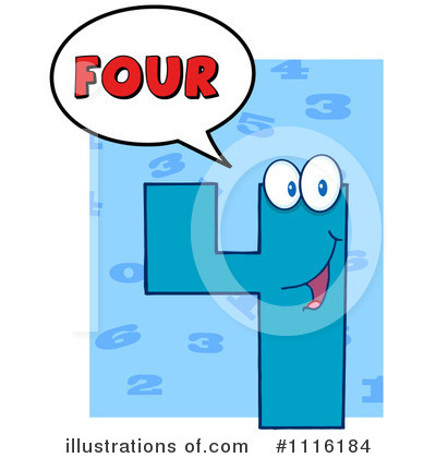 Number 4 Clipart #1116184 by Hit Toon