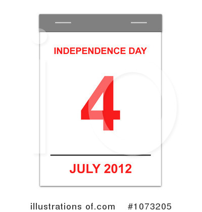 Royalty-Free (RF) Fourth Of July Clipart Illustration by oboy - Stock Sample #1073205