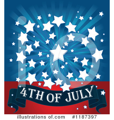 Royalty-Free (RF) Fourth Of July Clipart Illustration by Pushkin - Stock Sample #1187397