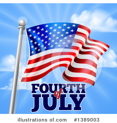 Royalty-Free (RF) Fourth Of July Clipart Illustration by AtStockIllustration - Stock Sample #1389003